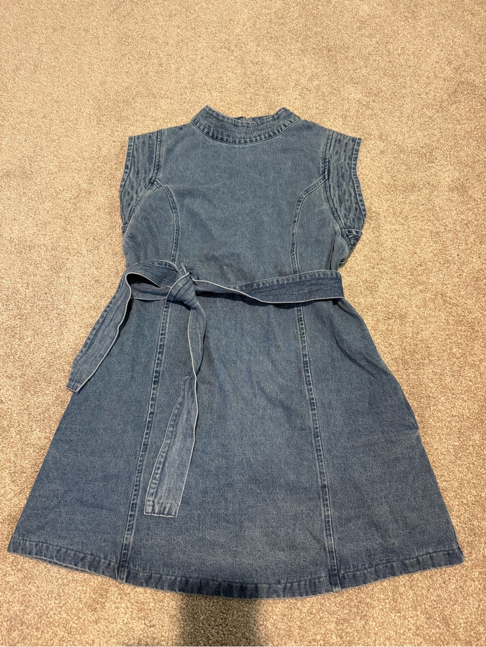 Fate Women’s Denim Belted Dress - Blue